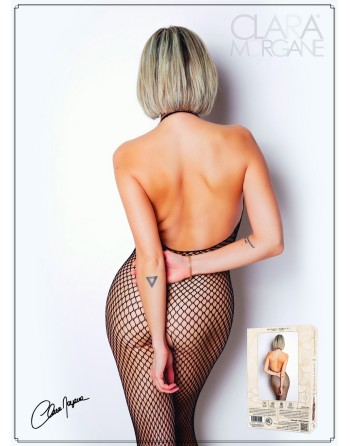 Bodystocking noir avec sublime dos nu - Le Numéro 2 - Collection Bodystocking - CM99002