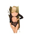 Body fantaisie manche trois quart noir Under my spell - PH0115BLK